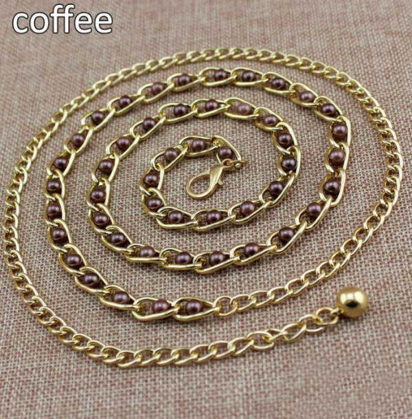 Coffee Color waist chain