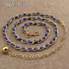 Royal Blue Waist chain adjustable