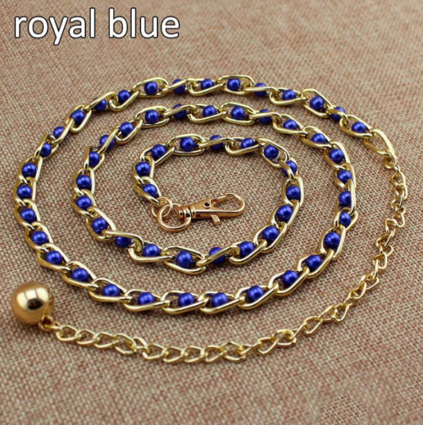 Royal Blue Waist chain adjustable